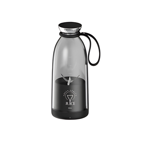 Mini Juicer Black Blender 500Ml Electric Rechargeable Bottle Mixer Juicers