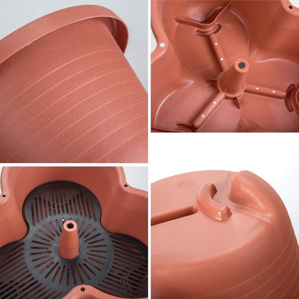 Plastic 5 Tier Vertical Garden Planter With Wheel Base For Indoor And Outdoor Use Planters & Vases