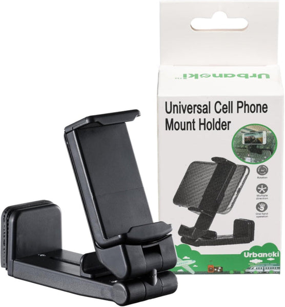 Urbanoki Airplane Phone Holder Mount 360 Rotation Stand For Travel Desk Black Mounts & Holders