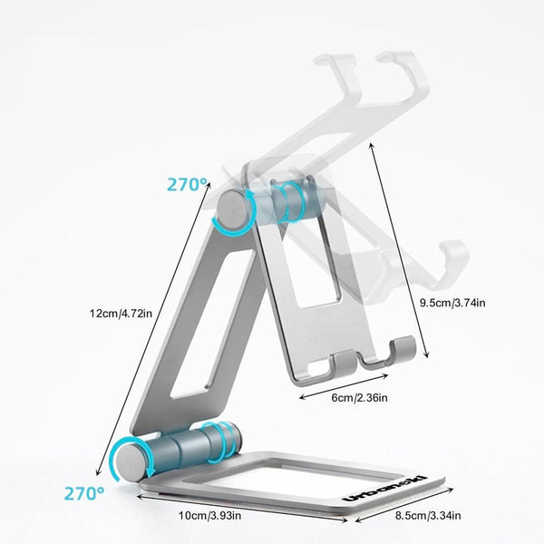 Urbanoki Phone Tablet Stand Dual Folding Desk Travel Cradle Dock Chargers & Cradles