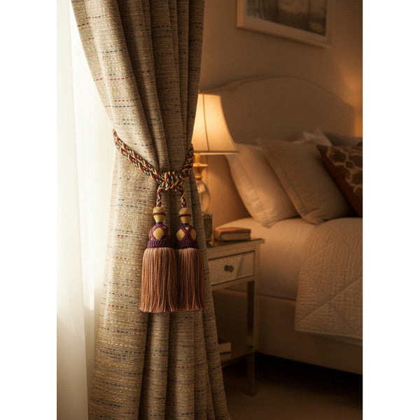Multi Coloured Double Tassel Curtain Tieback Other Curtains & Accessories