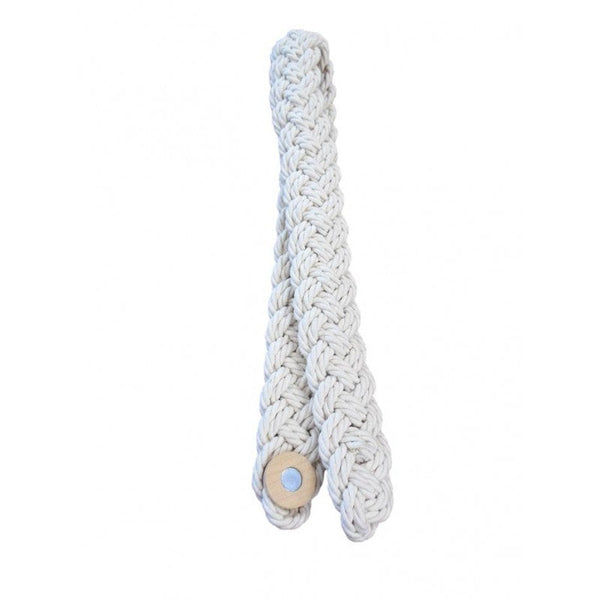 Ecru White Rustique Braided Magnetic Tieback Other Curtains & Accessories