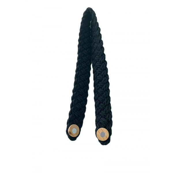 Black Rustique Braided Magnetic Tieback Curtain Poles & Accessories
