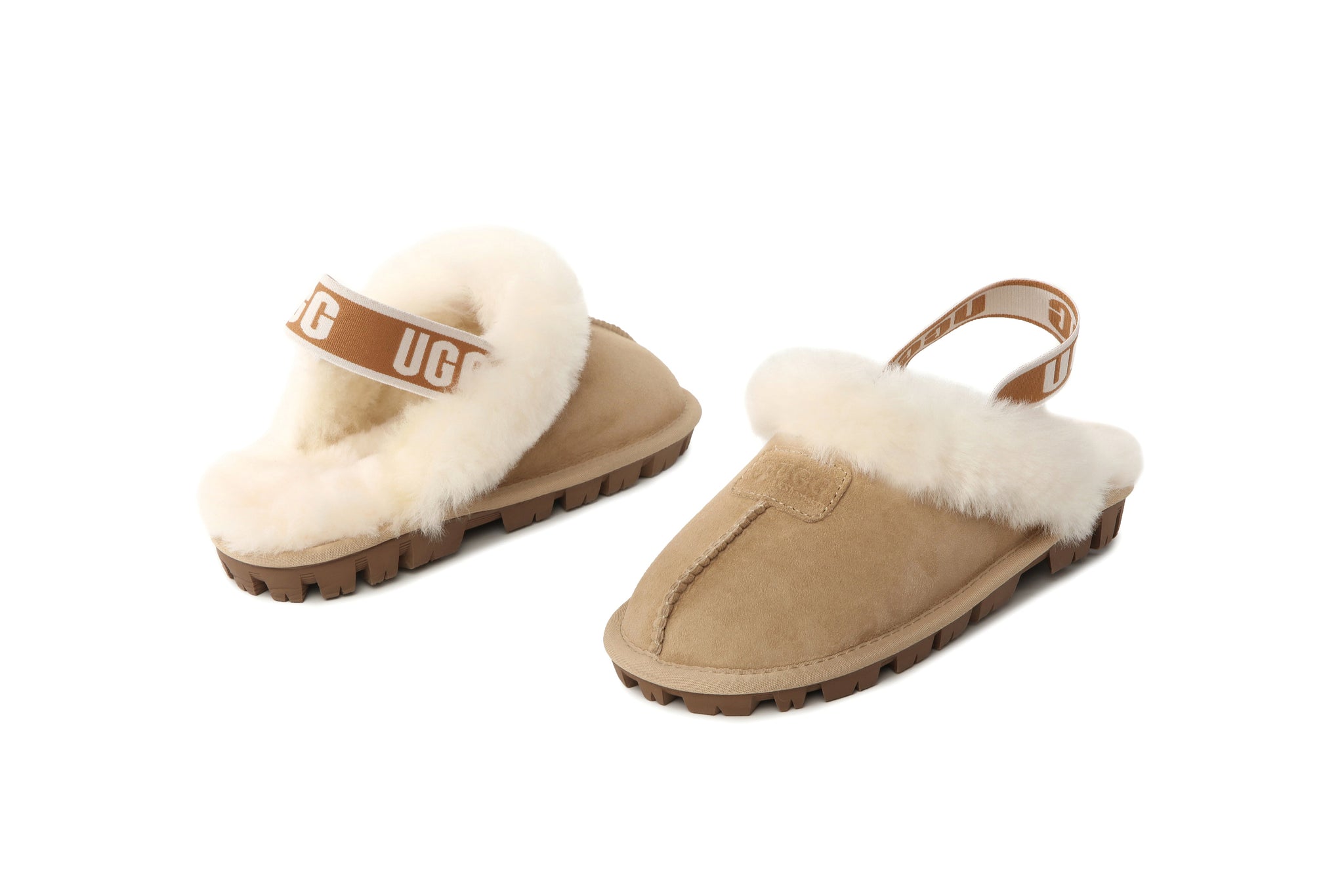 Cow Suede Slipper With Sheepskin Lining Non Eva Outsole Fashion Slippers