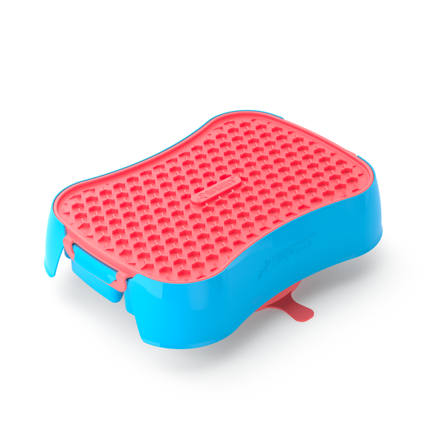 4 In 1 Slow Feeder Dog Bowl Blue And Warm Ocean Red Lickmat Dishes Feeders & Fountains