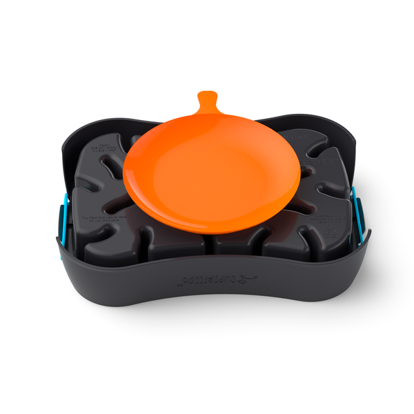 Marley Slowappy Feeder Dog Bowl Dark Grey Pet Care Supplies Dishes Feeders & Fountains