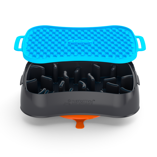 Marley Slowappy Reversible Dog Lick Mat Pet Care Feeding Blue Dog Feeding Mats