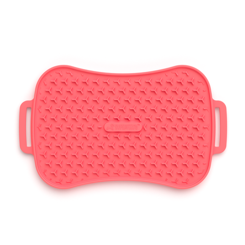 Marley Slowappy Reversible Dog Lick Mat Pet Care Feeding Warm Ocean Red Dog Feeding Mats