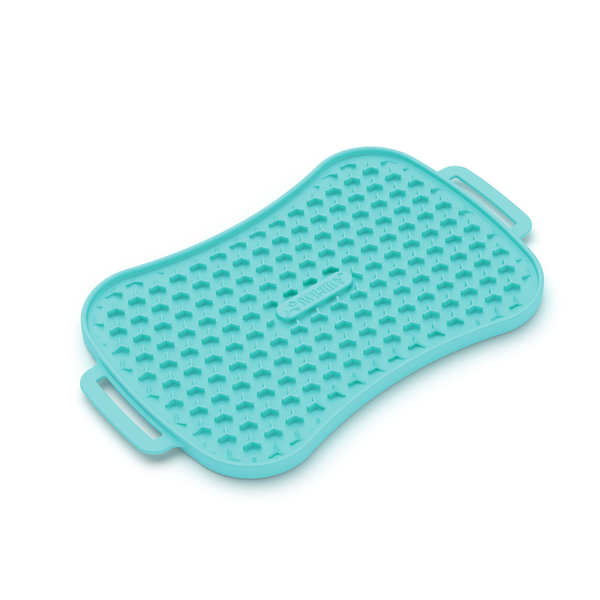 Marley Slowappy Reversible Lick Mat For Dogs Pet Care Feeding Teal Dog Feeding Mats