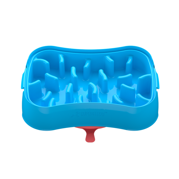 Marley Slowappy Dog Feeder Bowl Blue Pet Care Dish Dishes Feeders & Fountains