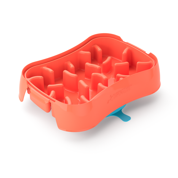 Marley Slowappy Feeder Dog Bowl Warm Ocean Red Pet Care Supplies Dog Bowls