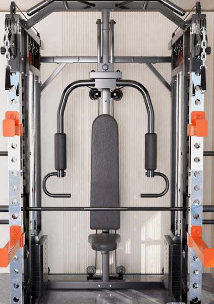 Steel Multi Functional Training Smith Machine With Leg Press And Chest Fly For Home Gym Home Gyms