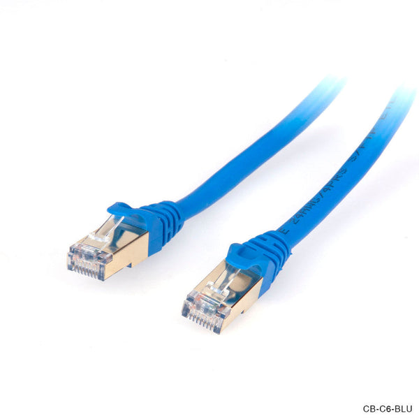 Connect 1M Cat6 Network Cable Blue Fibre Optic Cables