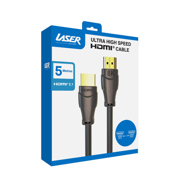 Laser Ultra High Speed Hdmi Cable 8K 5 Metre Electronics Connectivity Video Cables & Adapters