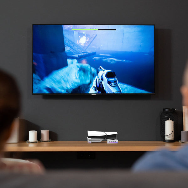 Laser Gaming Ps5 Slim Rgb Horizontal Stand With 4 Usb Ports Mounts & Stands