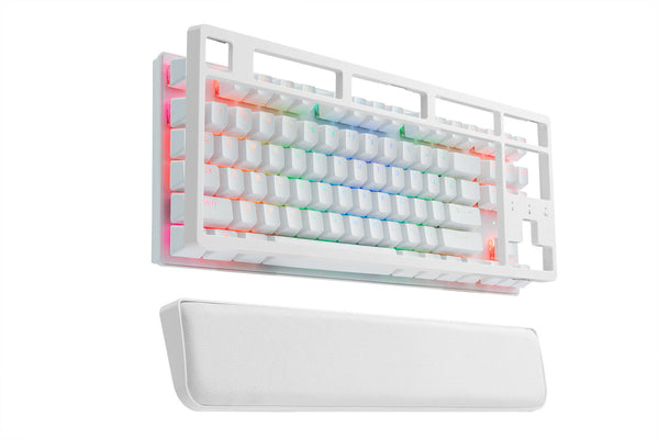White Mechanical Keyboard Wired Bluetooth Connectivity For Gaming And Typing Keyboards & Keypads