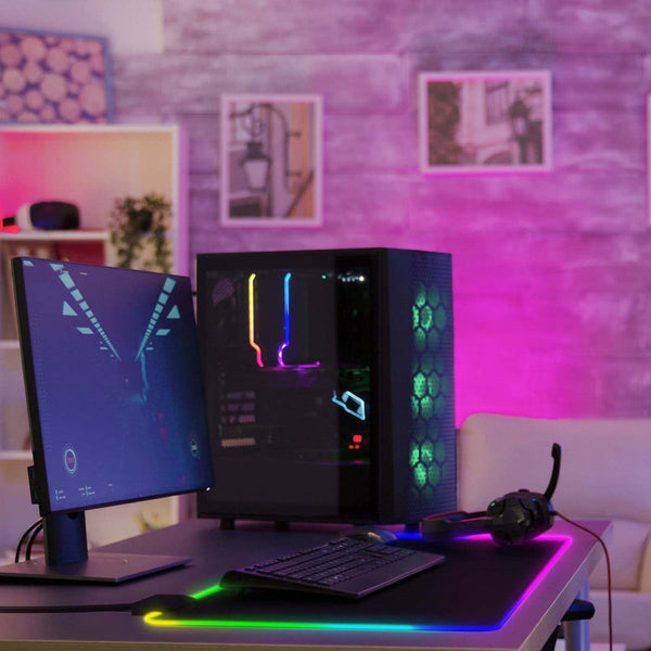 Extra Large Rgb Led Gaming Mouse Pad Black Mouse Pads & Wrist Rests