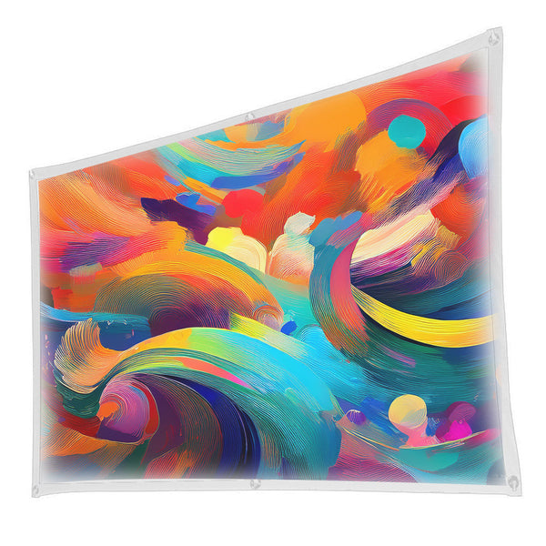100 Inch White Projector Screen With Setup Kit Projector Screens