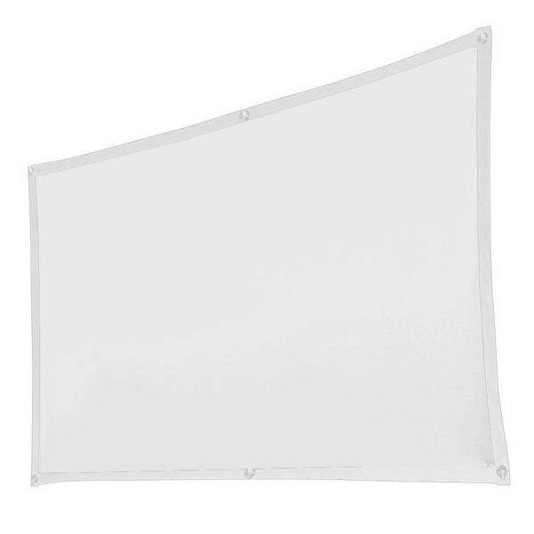 100 Inch White Projector Screen With Setup Kit Projector Screens