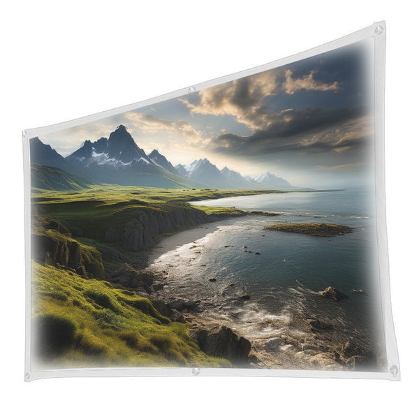 100 Inch White Projector Screen With Setup Kit Projector Screens