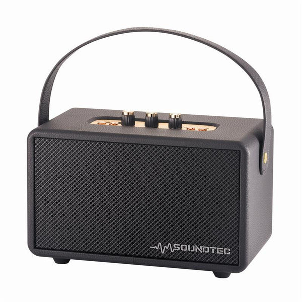 Soundtec Retro Bluetooth Boombox Black Audio Docks & Mini Speakers