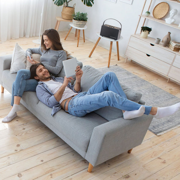 Soundtec Retro Bluetooth Boombox Black Audio Docks & Mini Speakers