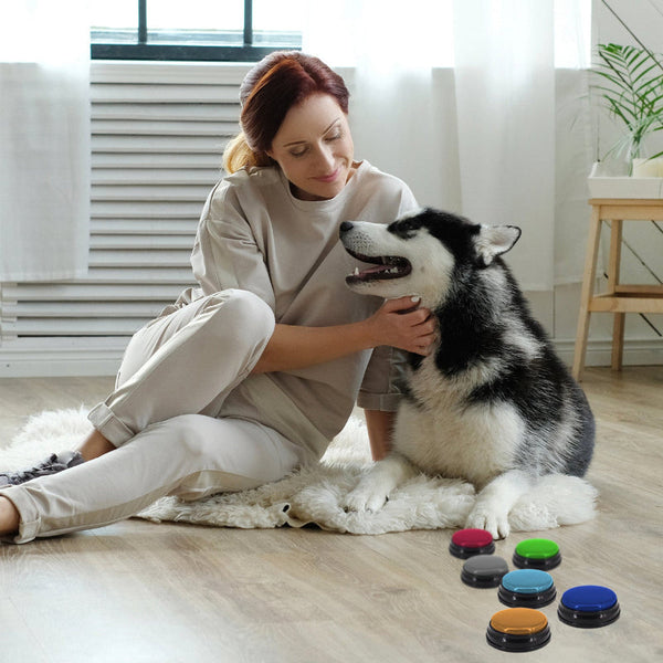 Tech4pets 6 Pack Talking Buttons For Interactive Pet Communication Other Training & Obedience