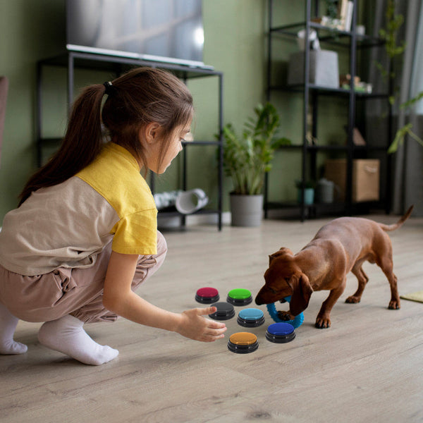 Tech4pets 6 Pack Talking Buttons For Interactive Pet Communication Other Training & Obedience