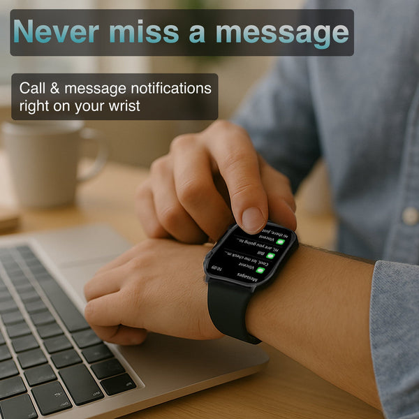 V Fitness Smart Watch Locator Technology 2.1 Inch Black Smart Watches