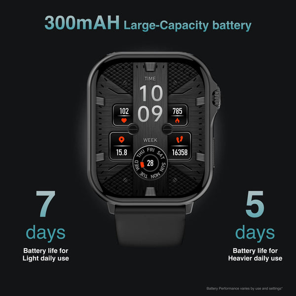 V Fitness Smart Watch Locator Technology 2.1 Inch Black Smart Watches