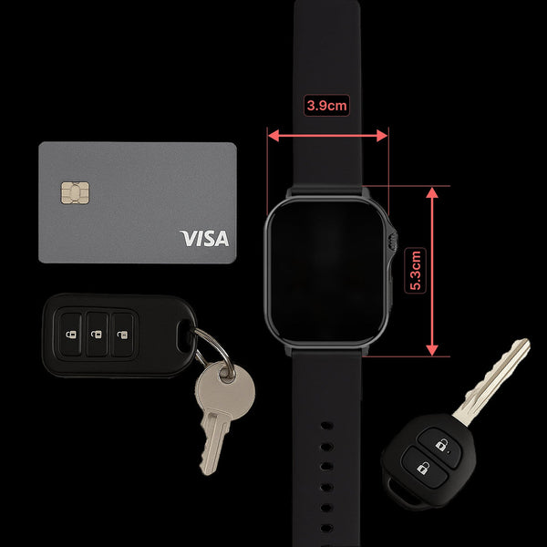 V Fitness Smart Watch Locator Technology 2.1 Inch Black Smart Watches