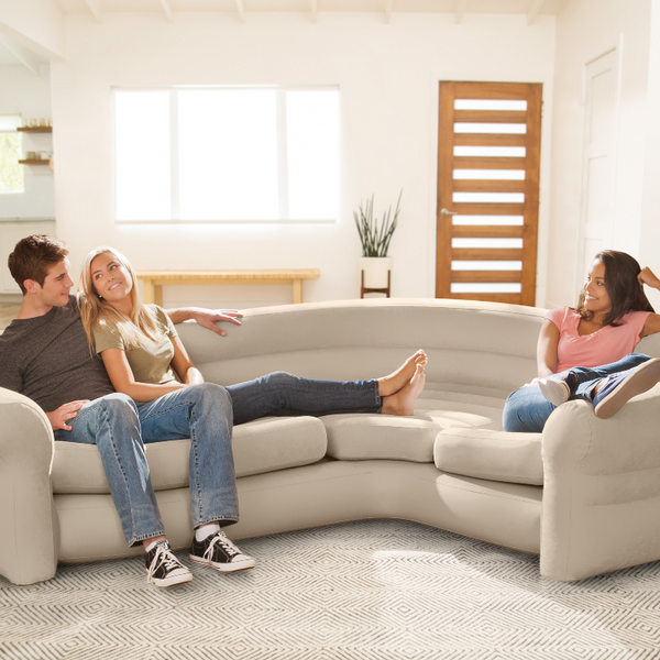 Intex Corner Sofa L Shaped Inflatable Couch 68575 Bean Bags & Inflatables