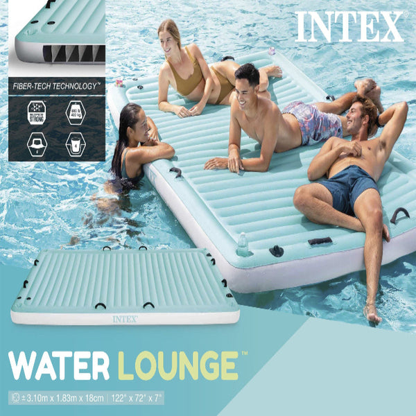 Intex Water Lounge Inflatable Pontoon Raft 56289 Floats & Rafts