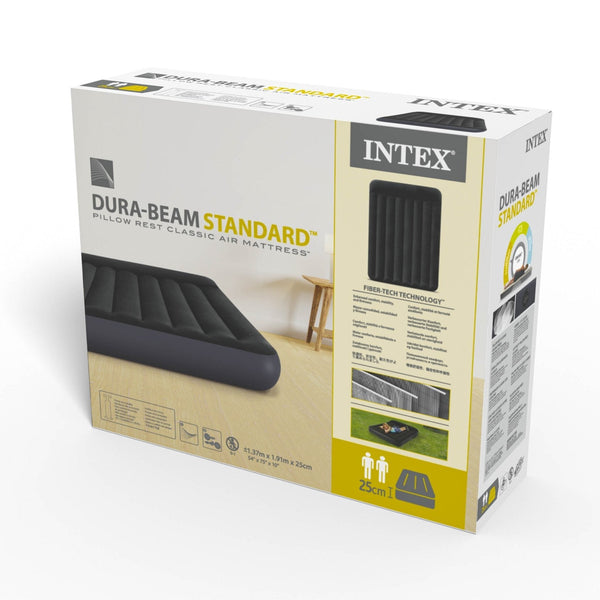 Intex Double Dura Beam Pillow Rest Air Mattress Inflatable Mattresses & Airbeds