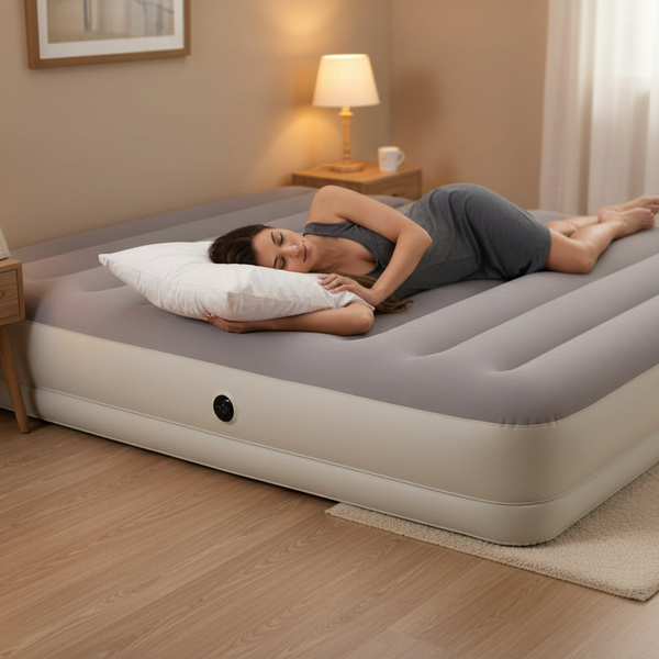Intex Queen Dura Beam Prestige Mid Rise Airbed W/ Usb150 Pump 64179 Inflatable Mattresses & Airbeds