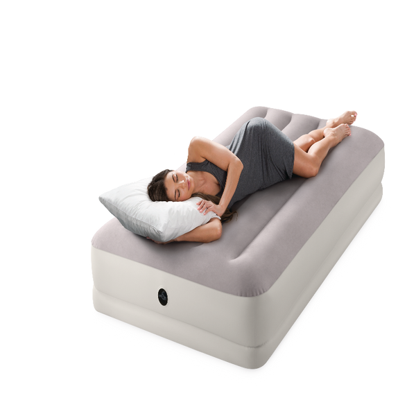 Intex Single (Twin) Dura Beam Prestige Mid Rise Airbed W/ Usb150 Pump 64177 Inflatable Mattresses & Airbeds