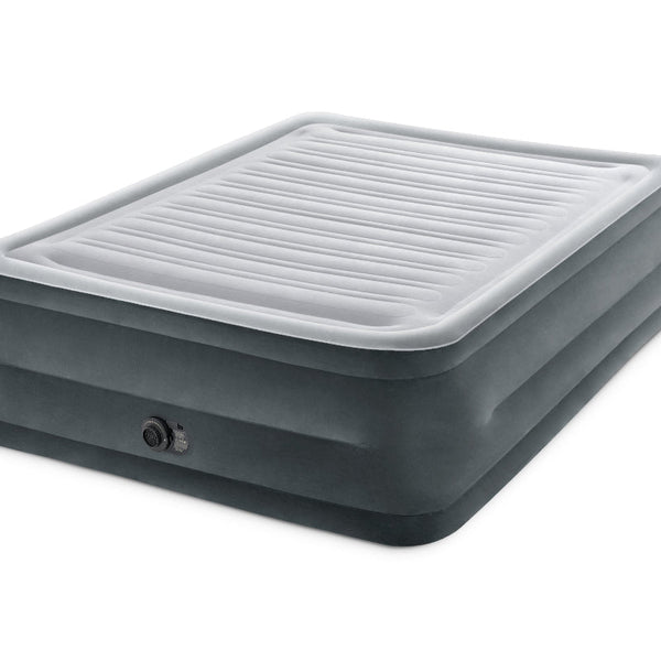 Intex Queen Dura Beam Comfort Plush Air Mattress W/ Built Usb Electric Pump 64418 Inflatable Mattresses & Airbeds