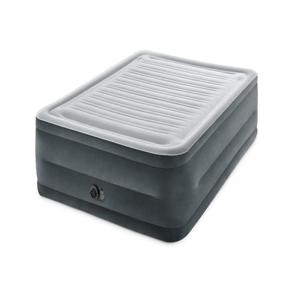 Intex Queen Dura Beam Comfort Plush Air Mattress W/ Built Usb Electric Pump 64418 Inflatable Mattresses & Airbeds