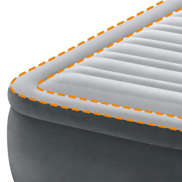 Intex Queen Dura Beam Comfort Plush Air Mattress W/ Built Usb Electric Pump 64418 Inflatable Mattresses & Airbeds