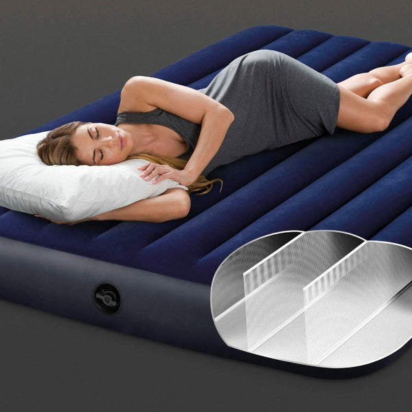 Intex Queen Classic Downy Airbed 64759 Inflatable Mattresses & Airbeds