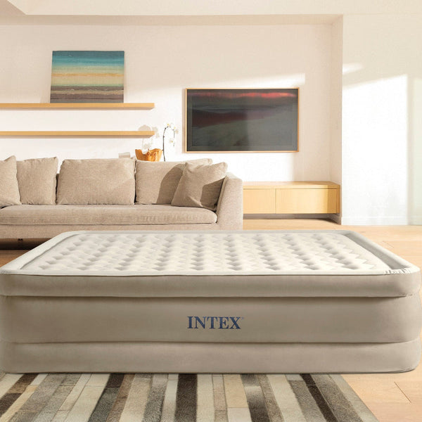 Intex Queen Ultra Plush Airbed 152Cm X 203Xm 46Cm 64428 Inflatable Mattresses & Airbeds