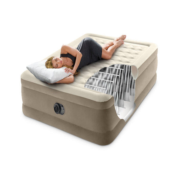 Intex Queen Ultra Plush Airbed 152Cm X 203Xm 46Cm 64428 Inflatable Mattresses & Airbeds