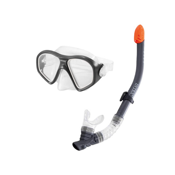 Intex Mask Snorkel And Fin Set Reef Rider 55657 Snorkels