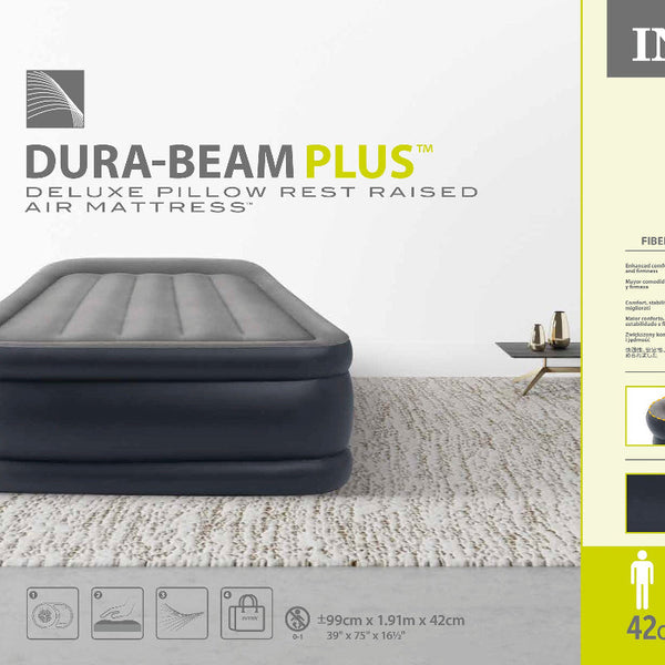 Intex Single (Twin) Classic Downy Airbed 64757 Inflatable Mattresses & Airbeds