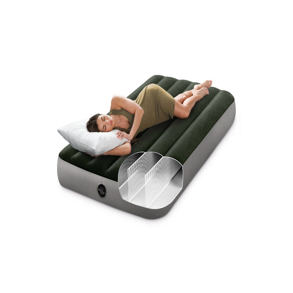 Intex Single (Twin) Classic Airbed With Built Pump 64761 Inflatable Mattresses & Airbeds