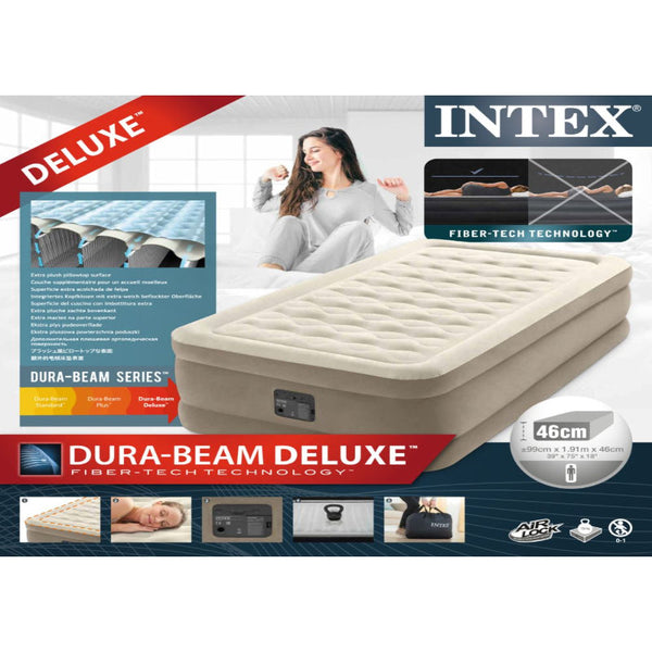 Intex Single (Twin) Ultra Airbed 46Cm 64426 Inflatable Mattresses & Airbeds