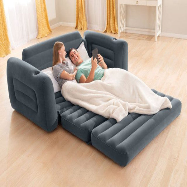 Intex Pull Out Sofa Queen Bed 66552 Inflatable Mattresses & Airbeds