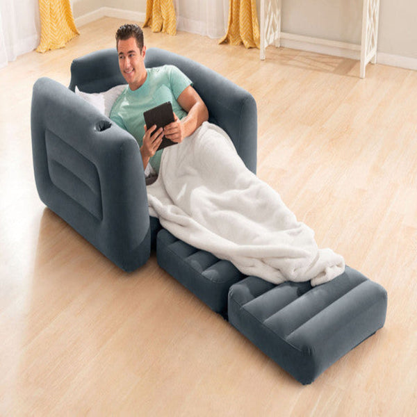 Intex Pull Out Sofa Single Bed 66551 Inflatable Mattresses & Airbeds