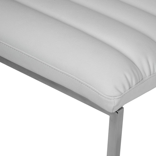 Bonded Leather Lounge Accent Chair With Stainless Steel Frame For Living Room Sofas Armchairs & Couches