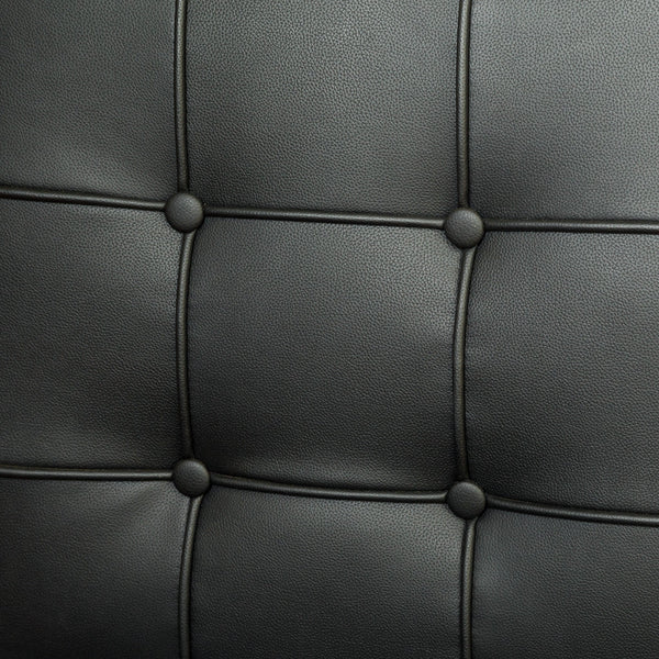 Pandora Modern Bonded Leather Dining Chair In Black Dining Chairs